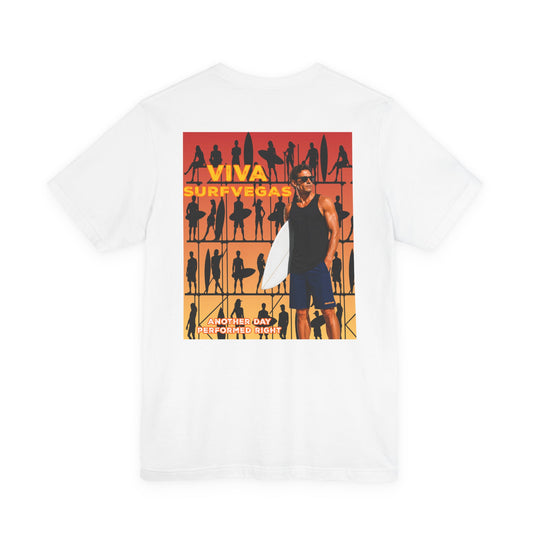 "Viva Surfvegas" Retro Surf Poster T-Shirt