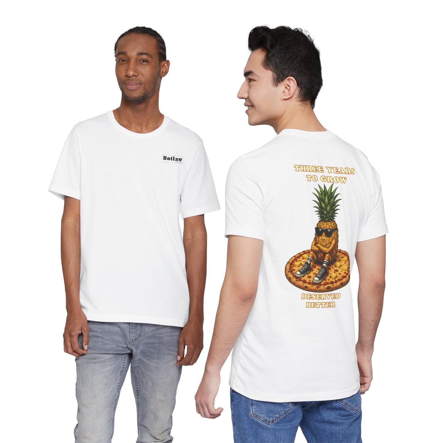 Pineapple Pizza Tee — “Three Years to Grow, Deserved Better” Graphic T-Shirt