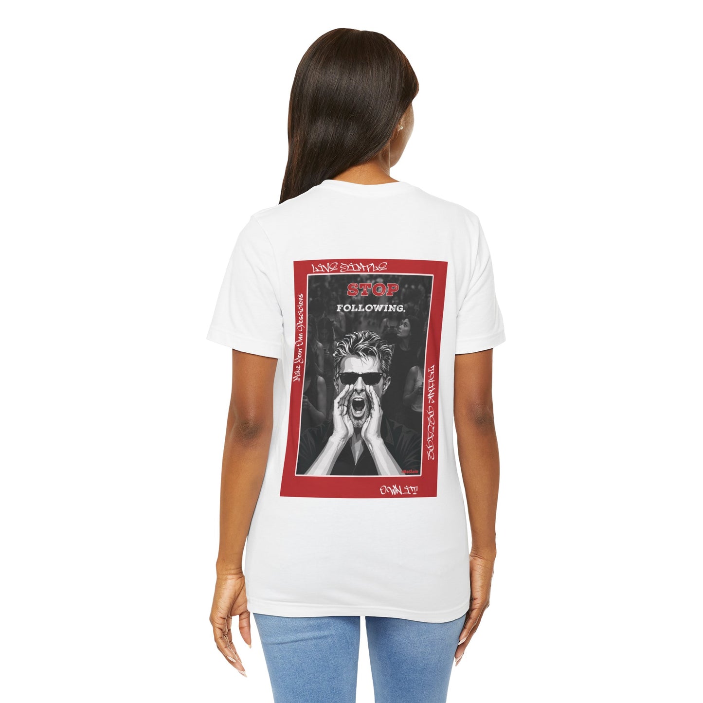STOP FOLLOWING - Vintage Poster T-Shirt