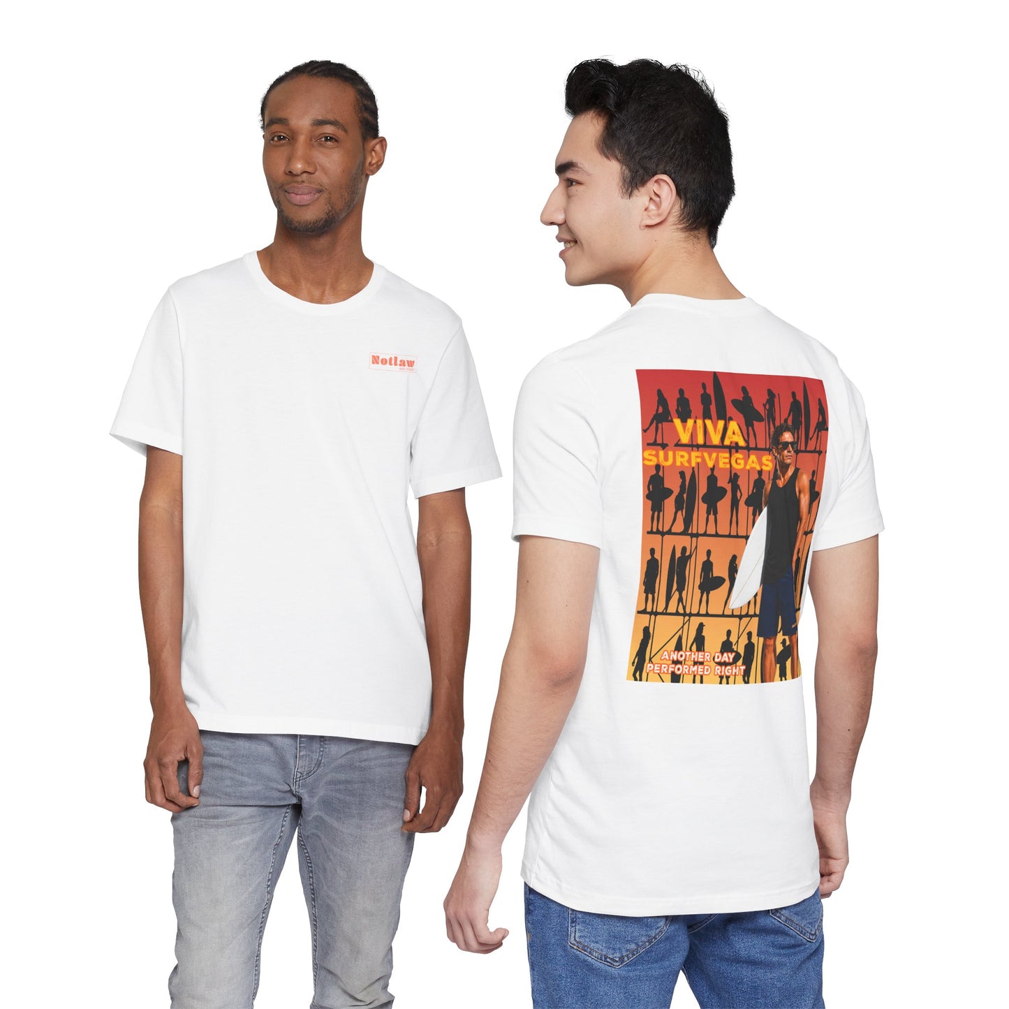 "Viva Surfvegas" Retro Surf Poster T-Shirt