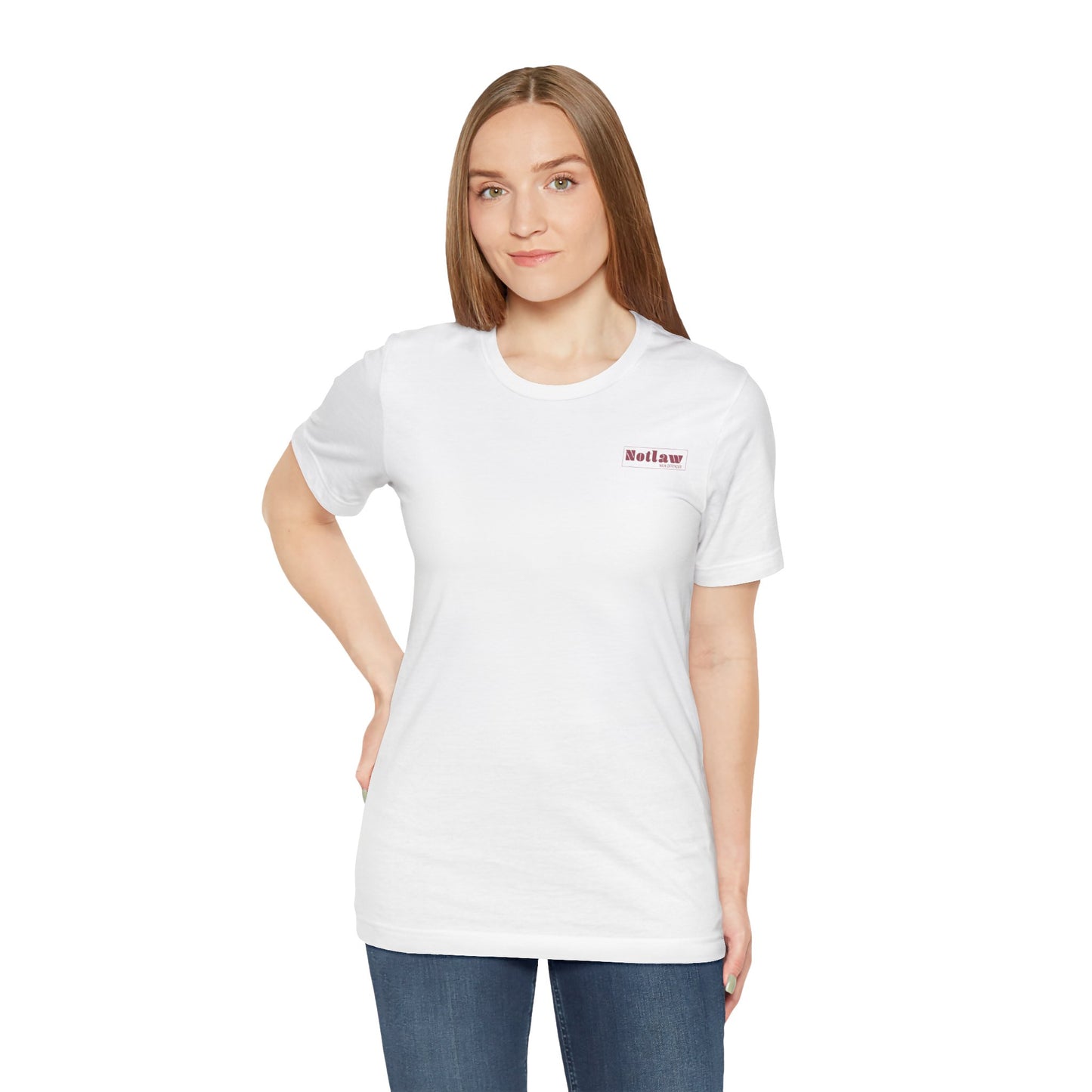 Too Pretty for 9 to 5 Tee - Graphic Photo Back Print White T-Shirt