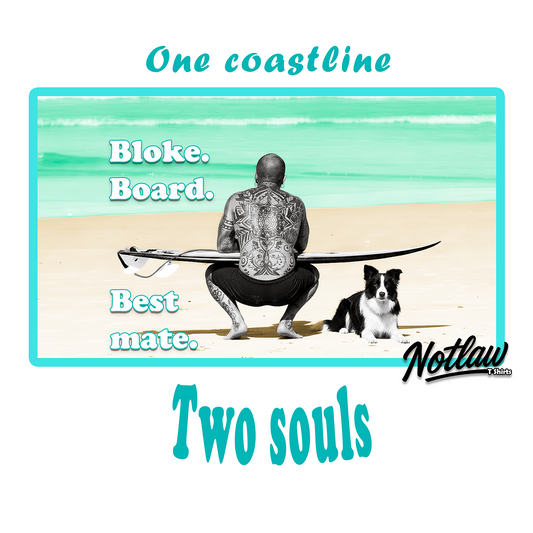 One Coastline Two Souls Tee | Notlaw